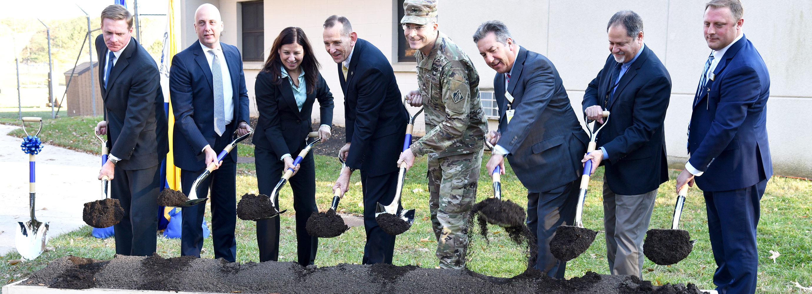 Breaking ground of the new JJRTC Canine Training Facility