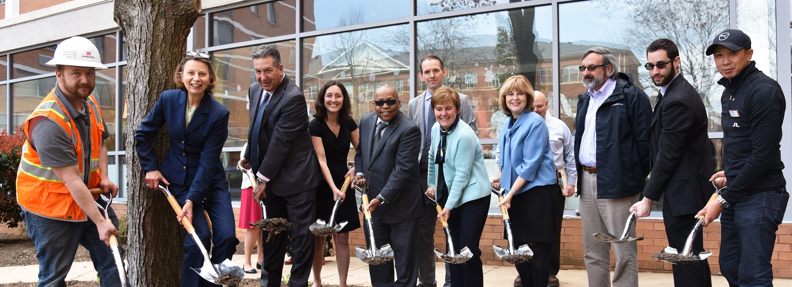 Harkins and team celebratory ground breaking at the Culpepper project