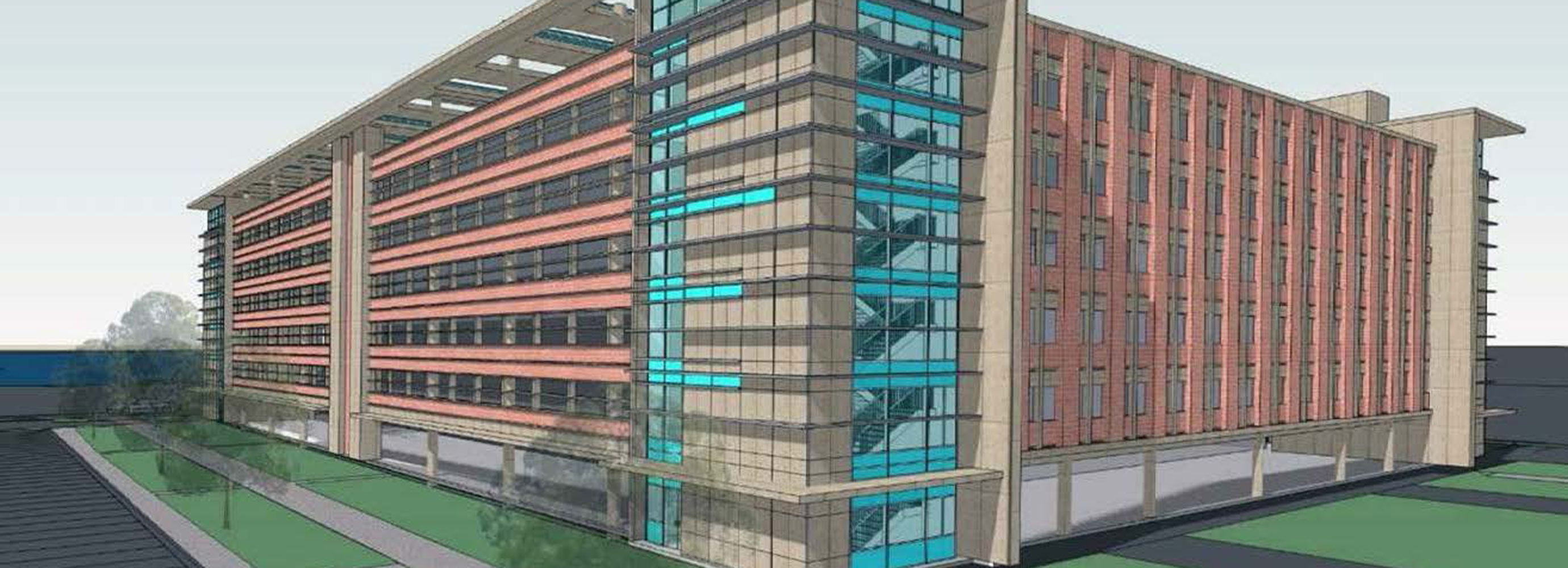 Project rendering of DOS Parking Garage