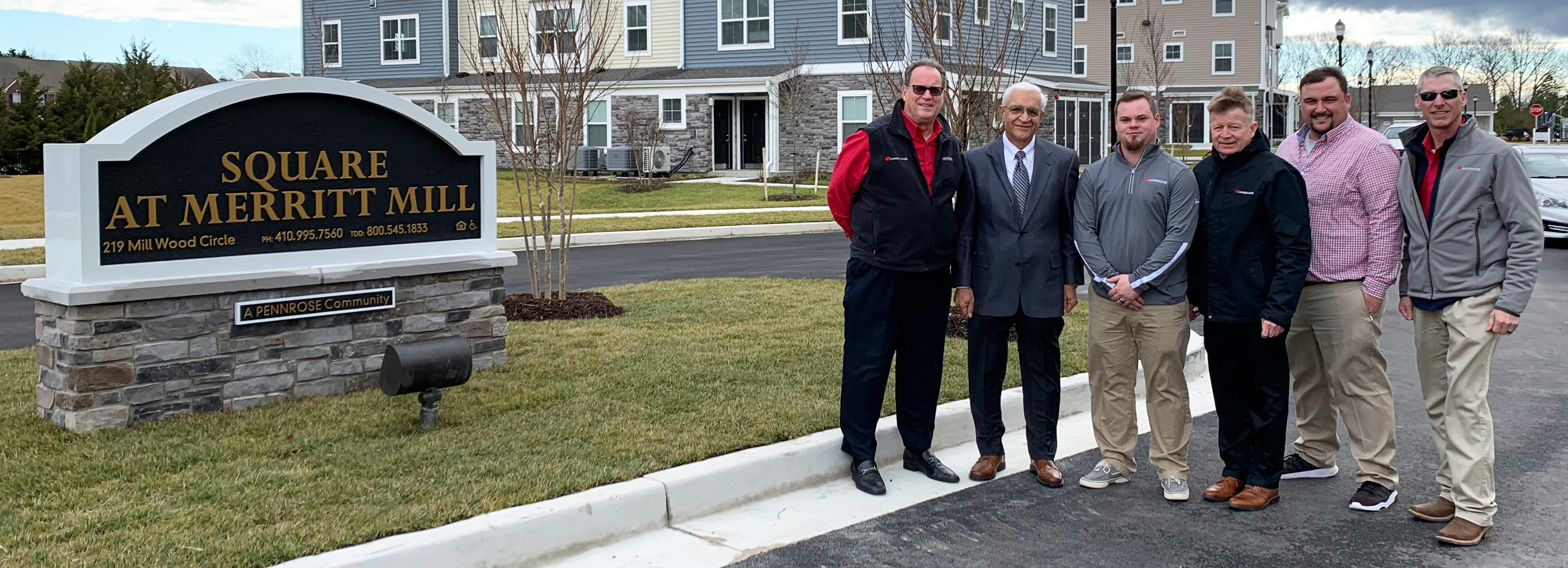 Grand opening construction group photo