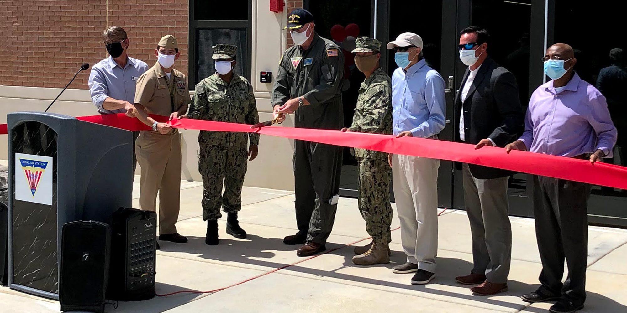 P-975 ribbon cutting